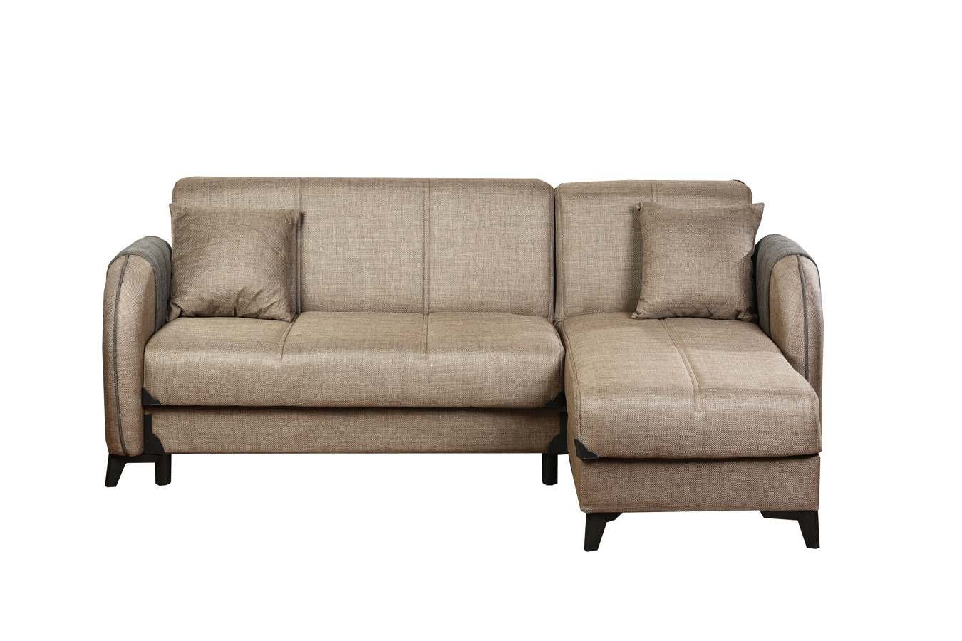 თურქული კუთხის დივანი SOREN ყავისფერი