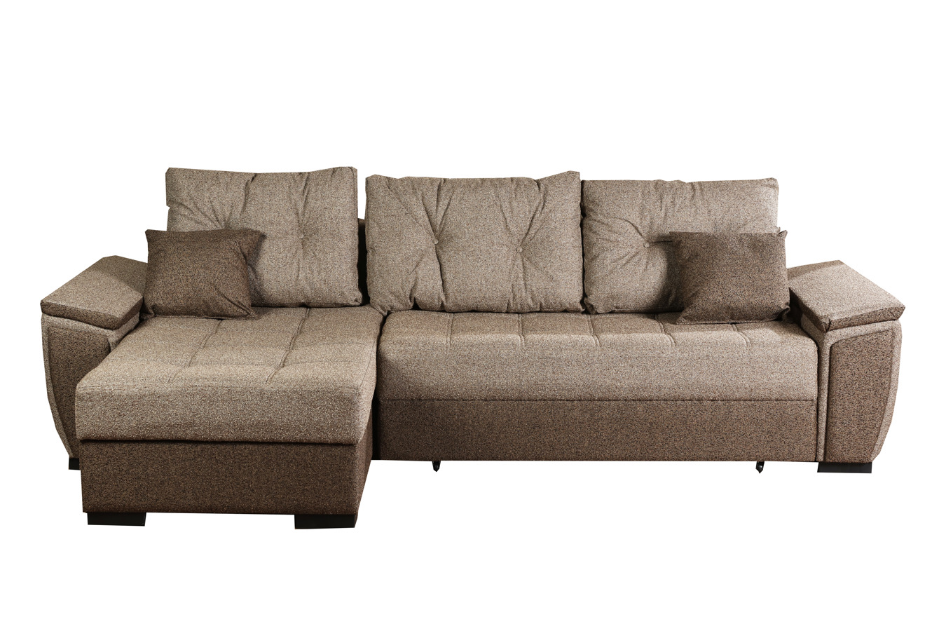 თურქული კუთხის დივანი TADIC ყავსიფერი 280*160-ზე