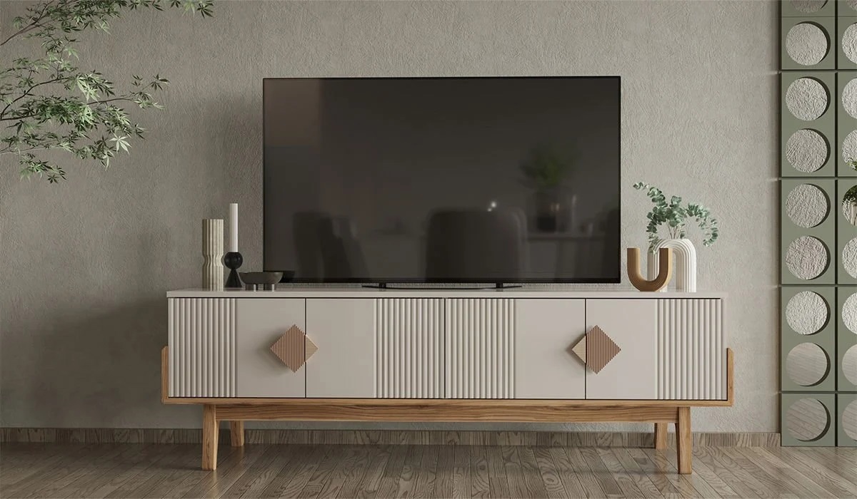 კრემისფერი TV მაგიდა SALDA