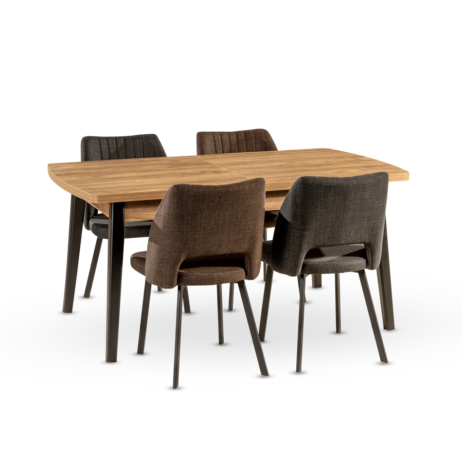 თურქული მდფ-ის მაგიდა 160*90-ზე + 4 სკამი