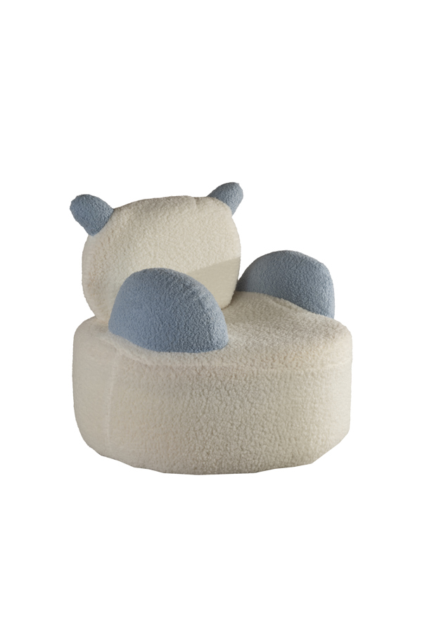 სატრიალებელი საბავშვო სკამი პანდა ცისფერი ყურებით