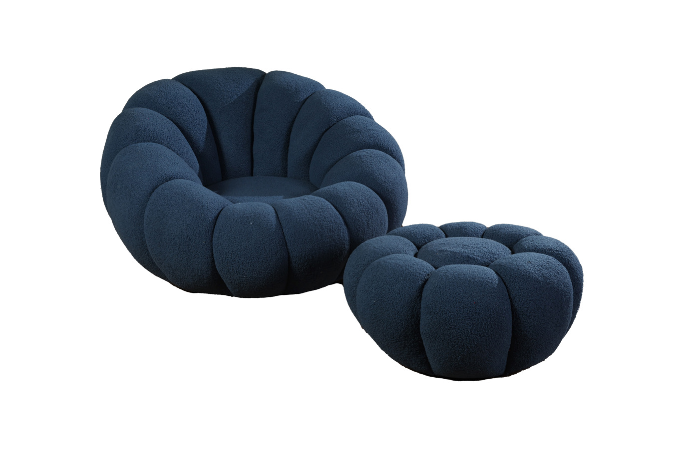 სატრიალებელი გვირილა სკამი ლურჯი