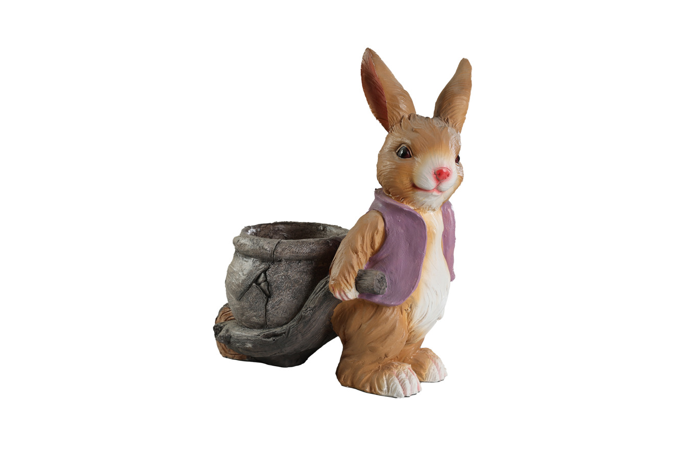 კერამიკის საყვავილე კურდღელი