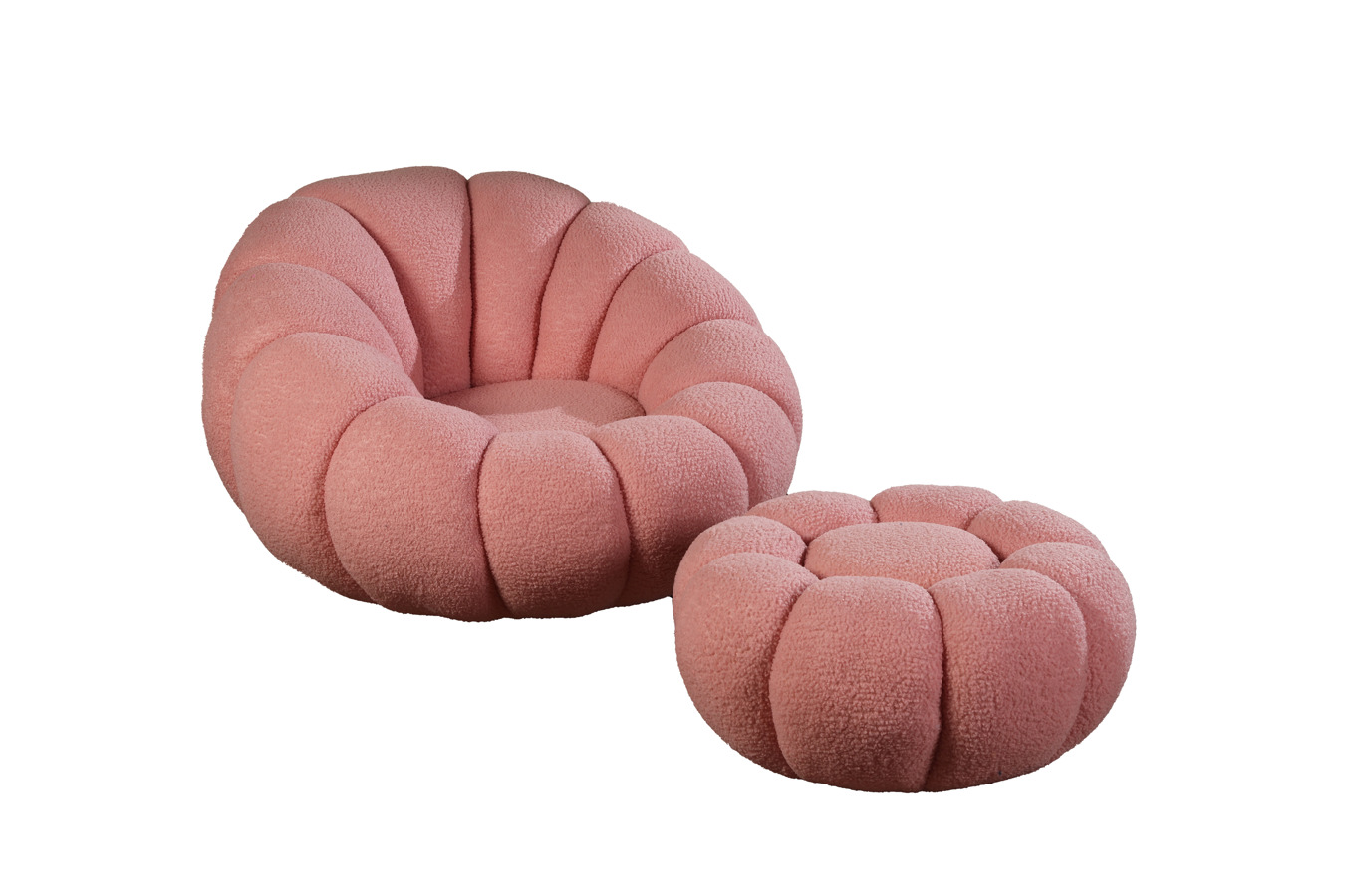 გვირილა ჩასაჯდომი ვარდისფერი + ფეხის დასადები 