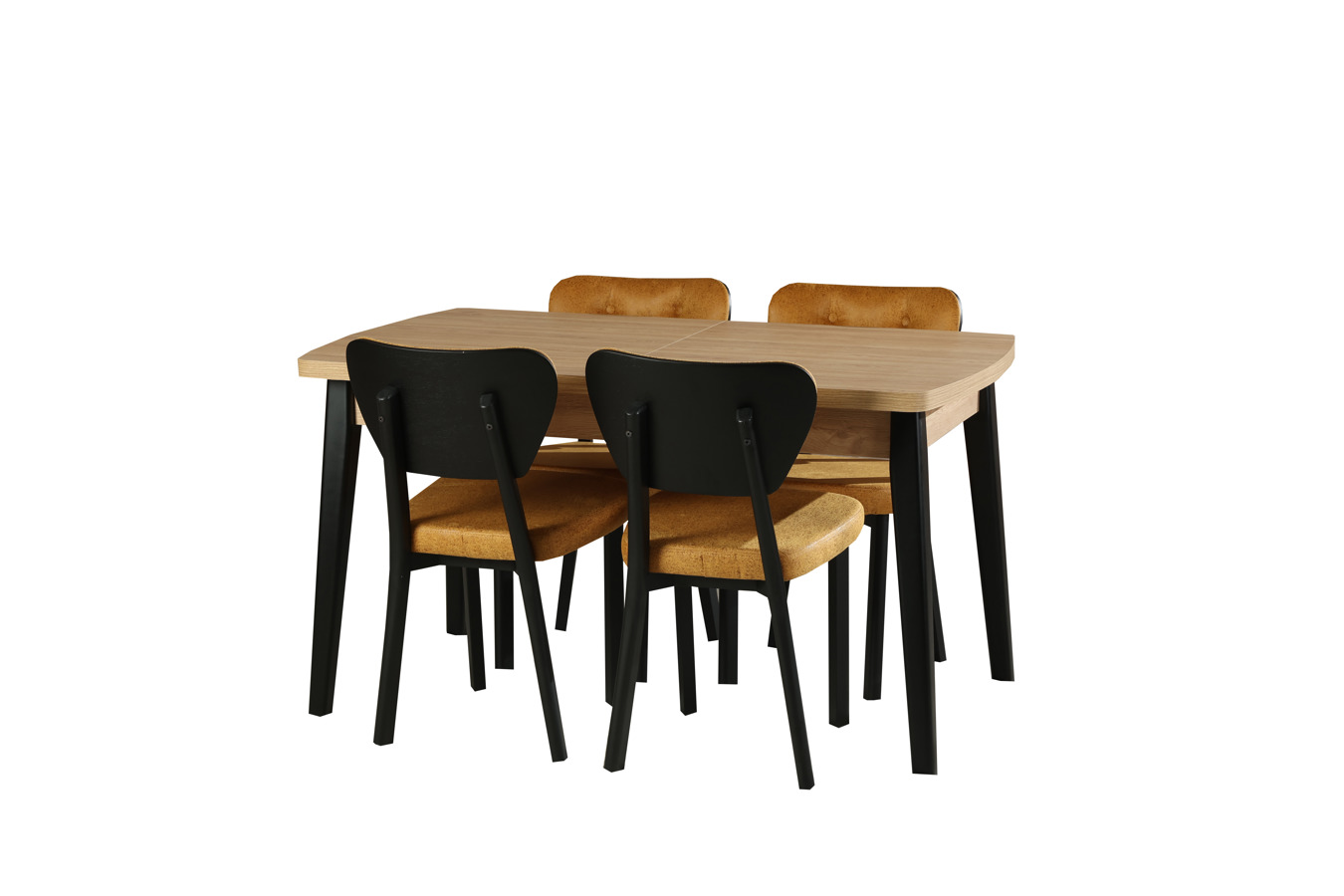 გასაშლელი თურქული მაგიდა 140*80-ზე + 4 სკამი