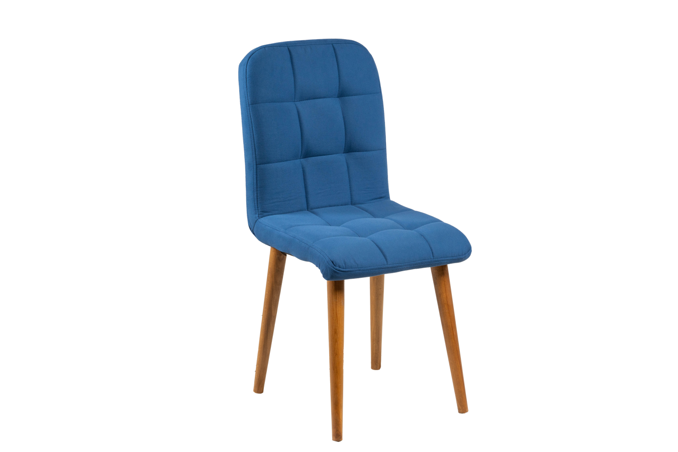 თურქული სკამი ხის ფეხზე ნაცრისფერი