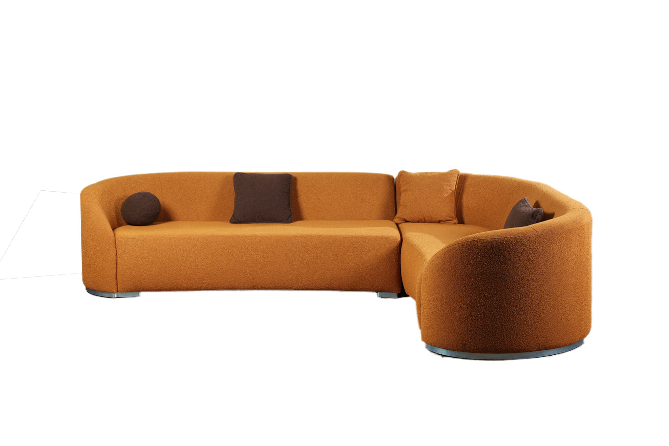 კუთხის დივანი TEDDY სტაფილოსფერი